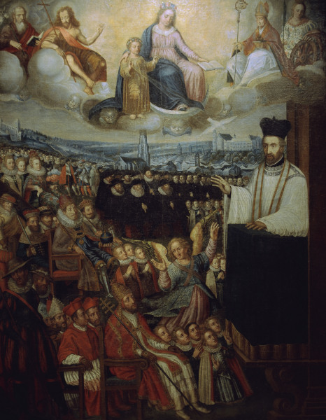 Petrus Canisius als Prediger. Freiburg (Switzerland), College Saint-Michel.